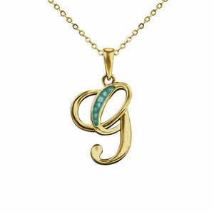 EverWith Alphabet Memorial Ashes Pendant - Letter G