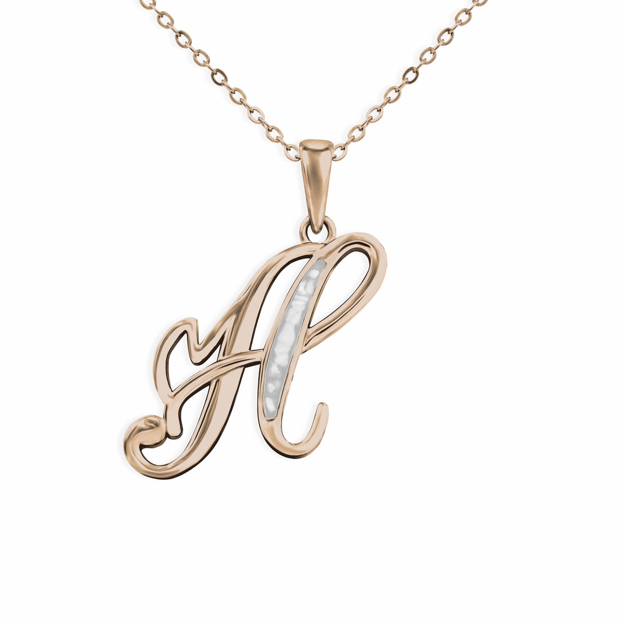 Load image into Gallery viewer, EverWith Alphabet Memorial Ashes Pendant - Letter H