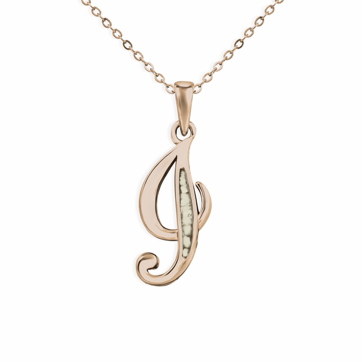 Load image into Gallery viewer, EverWith Alphabet Memorial Ashes Pendant - Letter I