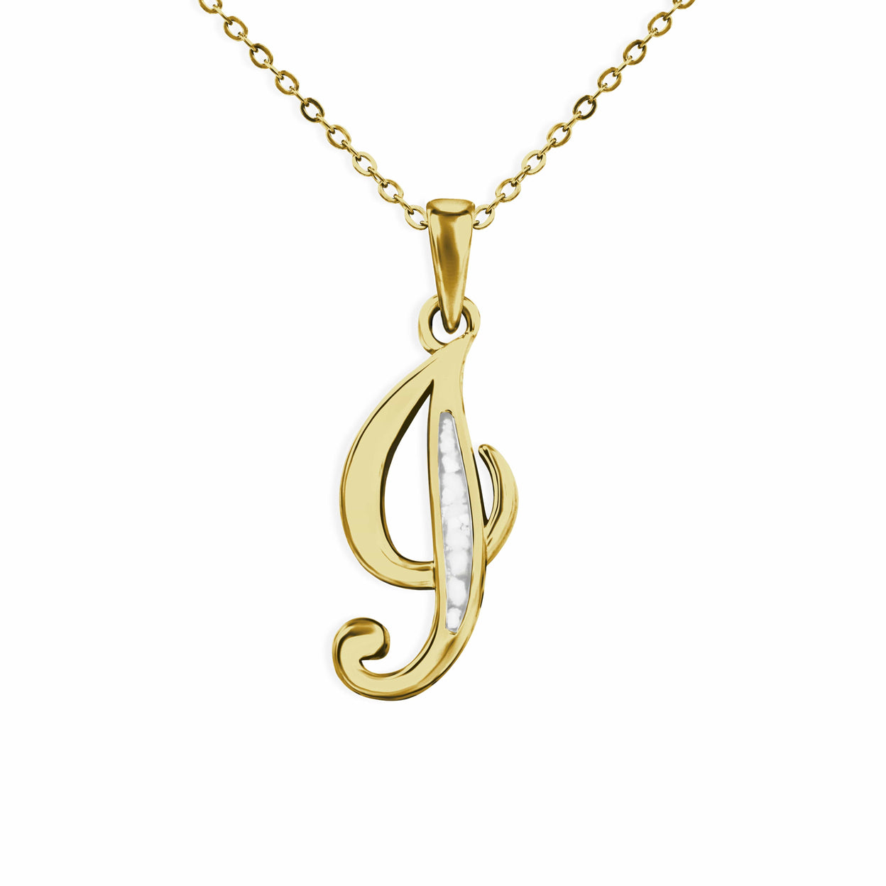 Load image into Gallery viewer, EverWith Alphabet Memorial Ashes Pendant - Letter I