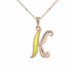 EverWith Alphabet Memorial Ashes Pendant - Letter K