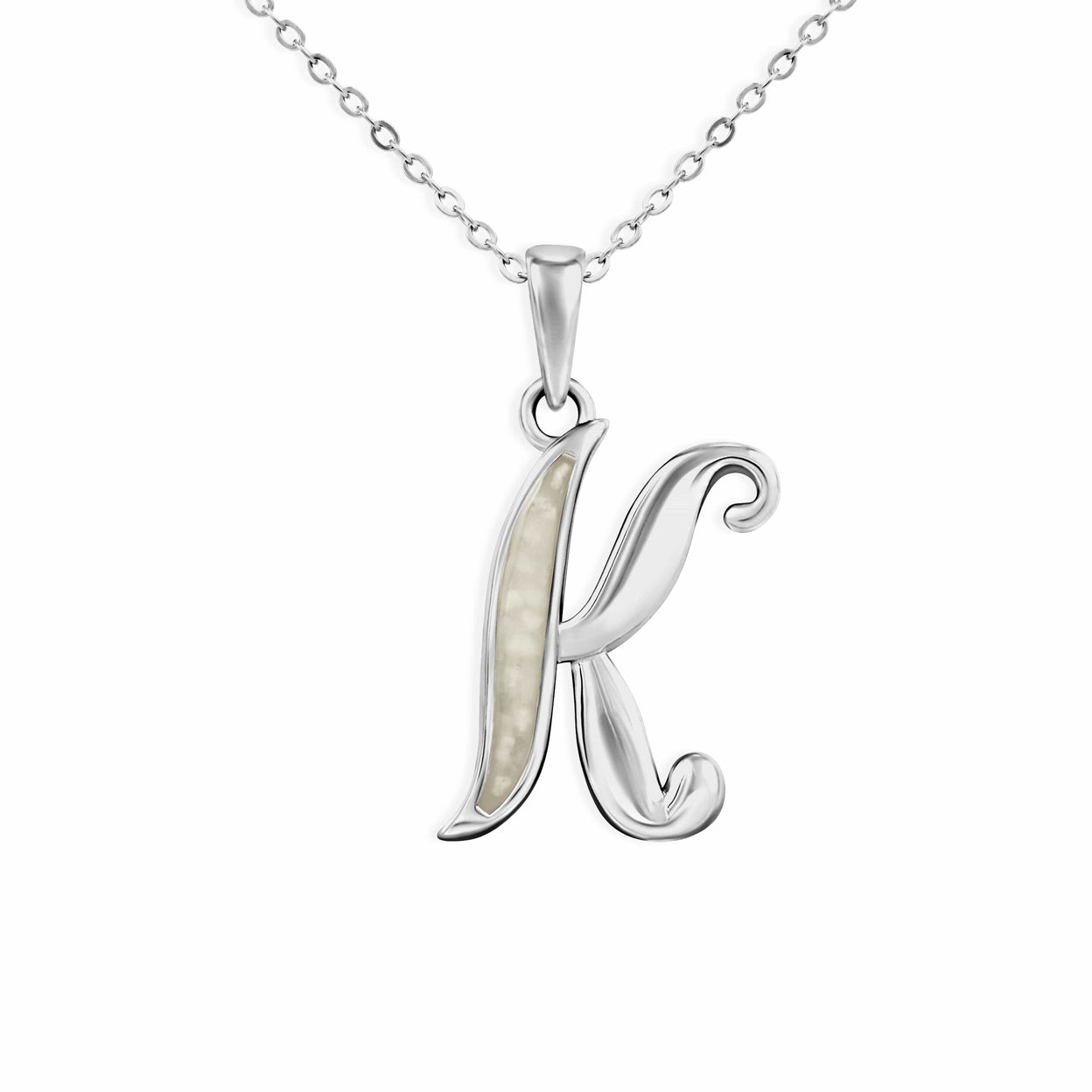 Load image into Gallery viewer, EverWith Alphabet Memorial Ashes Pendant - Letter K