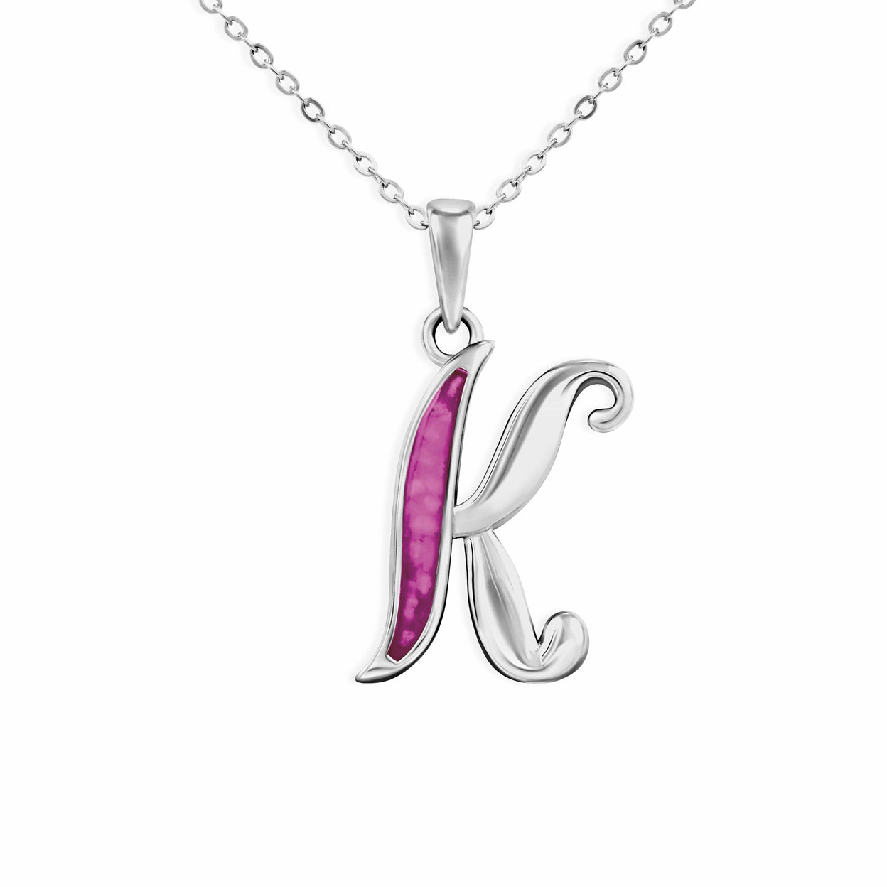 Load image into Gallery viewer, EverWith Alphabet Memorial Ashes Pendant - Letter K