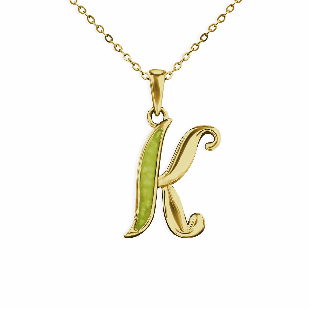 Load image into Gallery viewer, EverWith Alphabet Memorial Ashes Pendant - Letter K