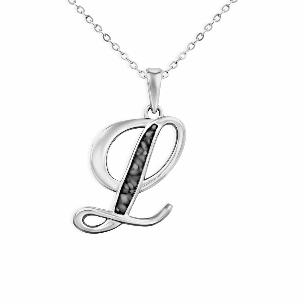 EverWith Alphabet Memorial Ashes Pendant - Letter L