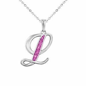 EverWith Alphabet Memorial Ashes Pendant - Letter L