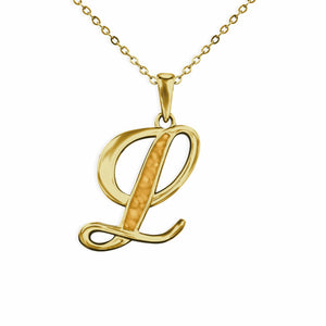 EverWith Alphabet Memorial Ashes Pendant - Letter L