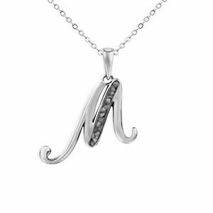 EverWith Alphabet Memorial Ashes Pendant - Letter M