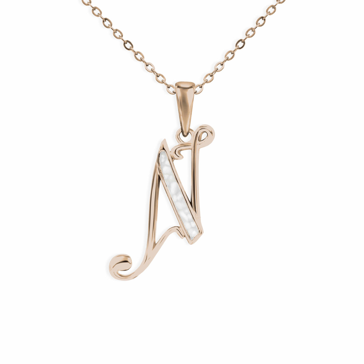 Load image into Gallery viewer, EverWith Alphabet Memorial Ashes Pendant - Letter N