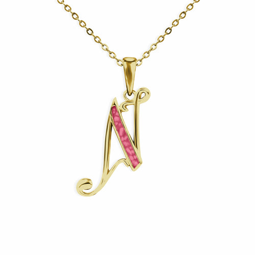 EverWith Alphabet Memorial Ashes Pendant - Letter N