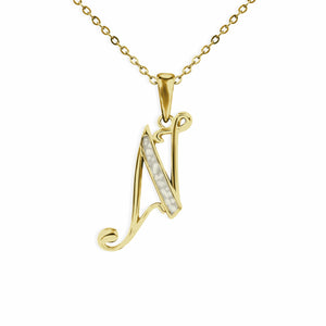 EverWith Alphabet Memorial Ashes Pendant - Letter N