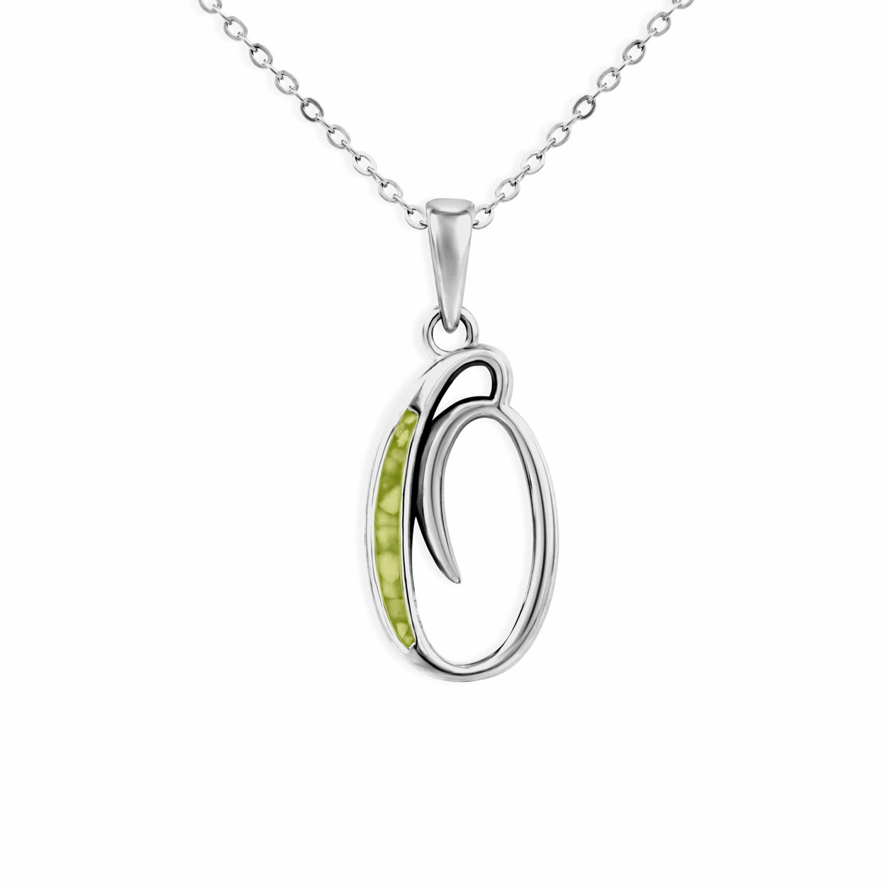 Load image into Gallery viewer, EverWith Alphabet Memorial Ashes Pendant - Letter O