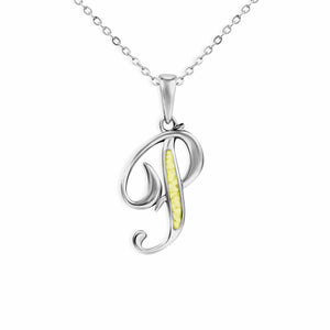 EverWith Alphabet Memorial Ashes Pendant - Letter P