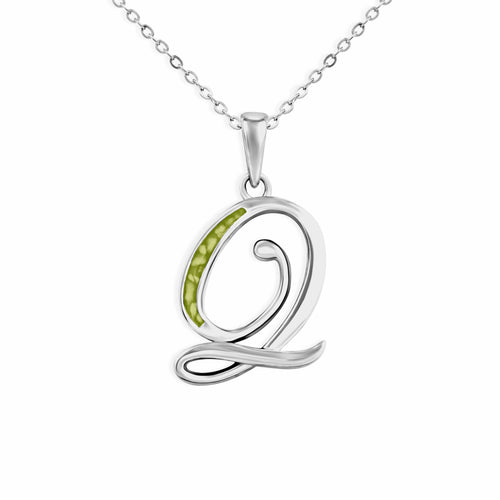 EverWith Alphabet Memorial Ashes Pendant - Letter Q