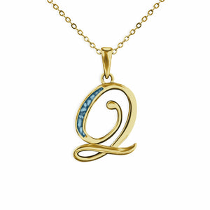 EverWith Alphabet Memorial Ashes Pendant - Letter Q