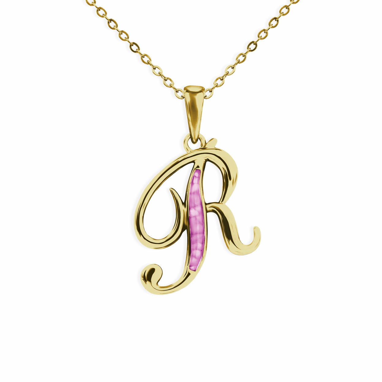 Load image into Gallery viewer, EverWith Alphabet Memorial Ashes Pendant - Letter R