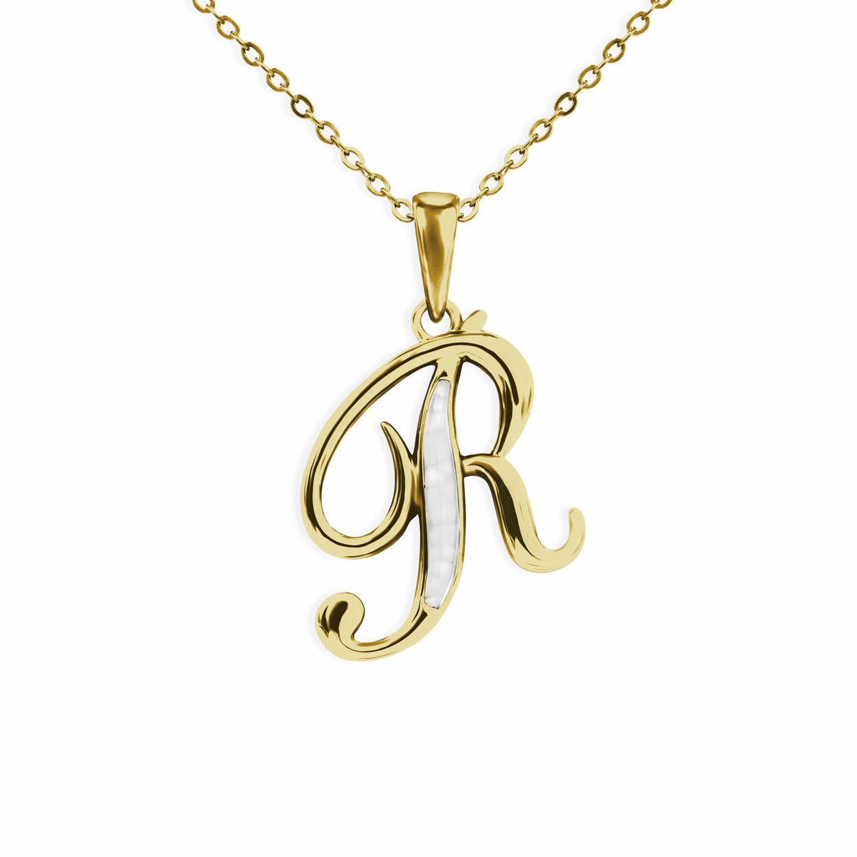 Load image into Gallery viewer, EverWith Alphabet Memorial Ashes Pendant - Letter R