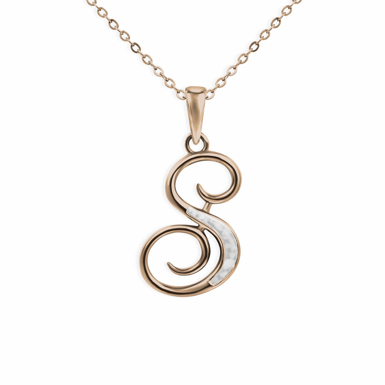 Load image into Gallery viewer, EverWith Alphabet Memorial Ashes Pendant - Letter S