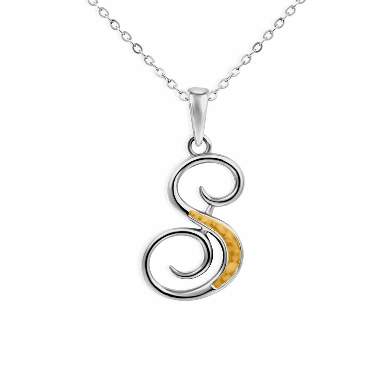 Load image into Gallery viewer, EverWith Alphabet Memorial Ashes Pendant - Letter S