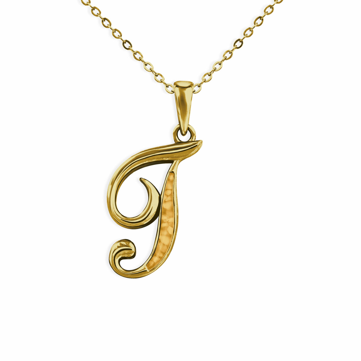 Load image into Gallery viewer, EverWith Alphabet Memorial Ashes Pendant - Letter T