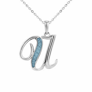 EverWith Alphabet Memorial Ashes Pendant - Letter U