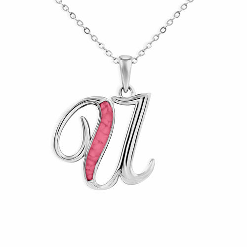 EverWith Alphabet Memorial Ashes Pendant - Letter U