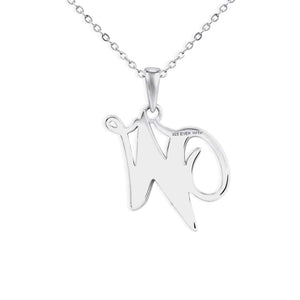 EverWith Alphabet Memorial Ashes Pendant - Letter W