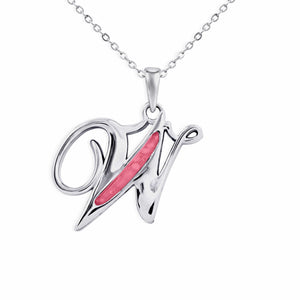 EverWith Alphabet Memorial Ashes Pendant - Letter W