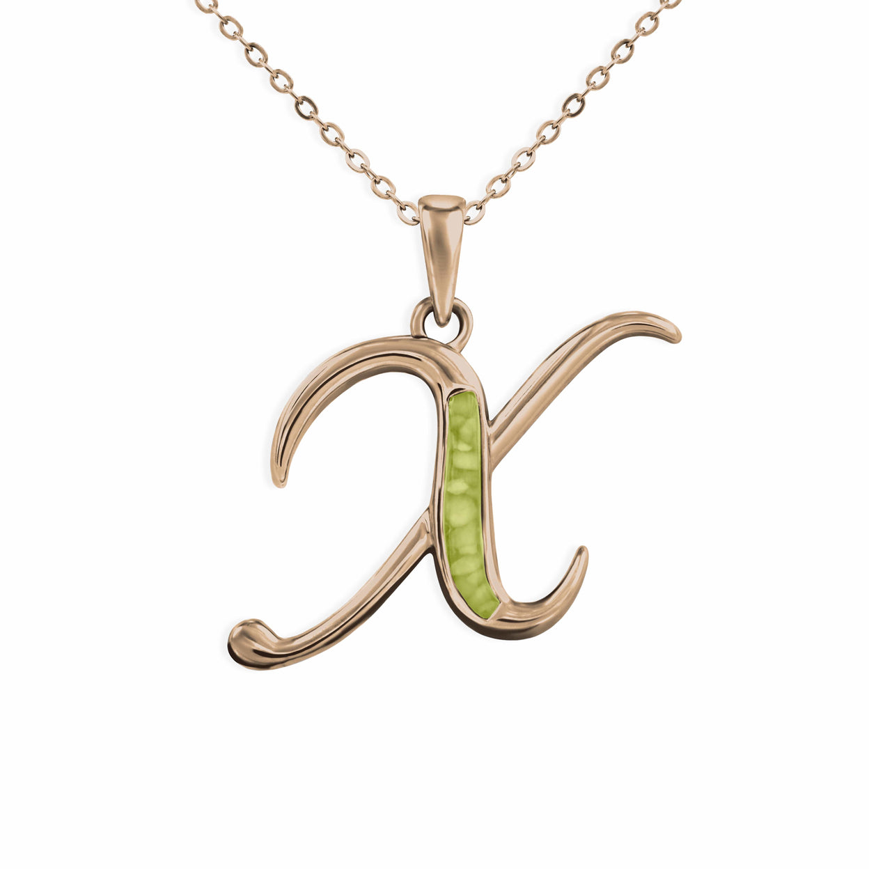 Load image into Gallery viewer, EverWith Alphabet Memorial Ashes Pendant - Letter X