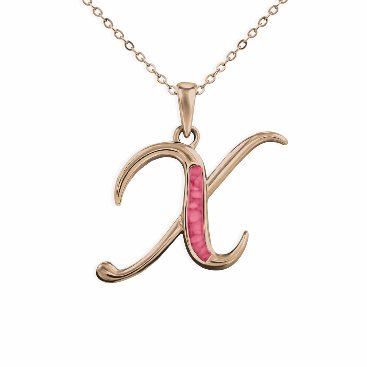 Load image into Gallery viewer, EverWith Alphabet Memorial Ashes Pendant - Letter X