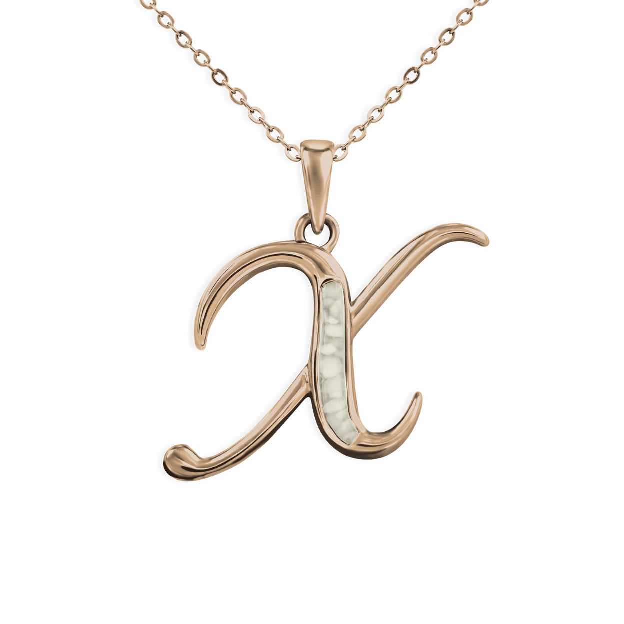 Load image into Gallery viewer, EverWith Alphabet Memorial Ashes Pendant - Letter X