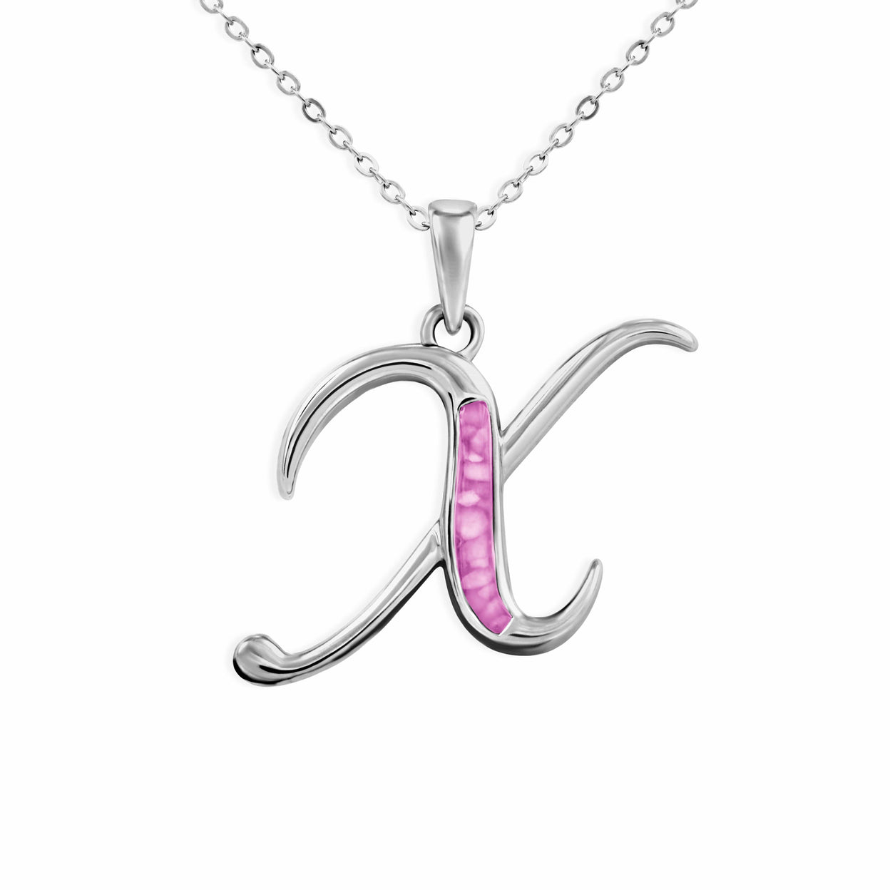 Load image into Gallery viewer, EverWith Alphabet Memorial Ashes Pendant - Letter X