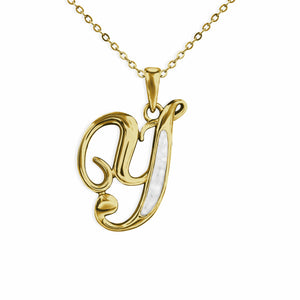 EverWith Alphabet Memorial Ashes Pendant - Letter Y