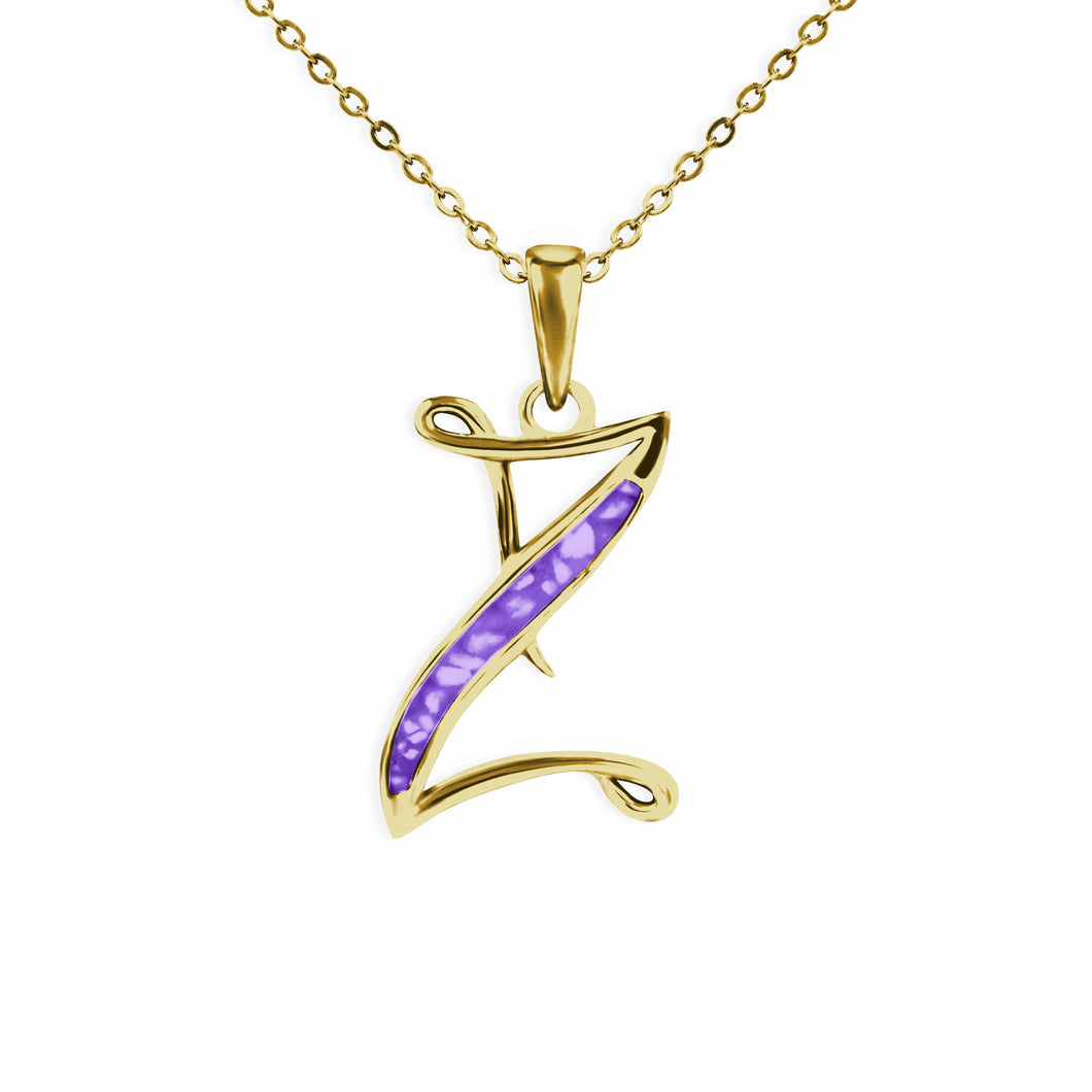 EverWith Alphabet Memorial Ashes Pendant - Letter Z