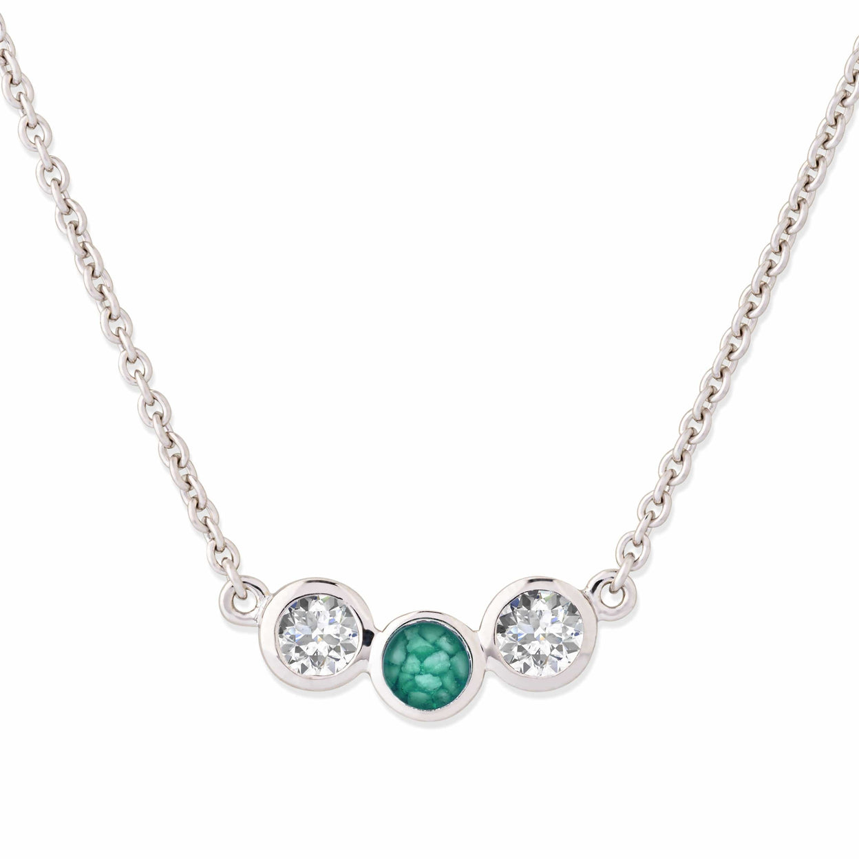 Load image into Gallery viewer, EverWith Ladies Three Of Us Memorial Ashes Necklace