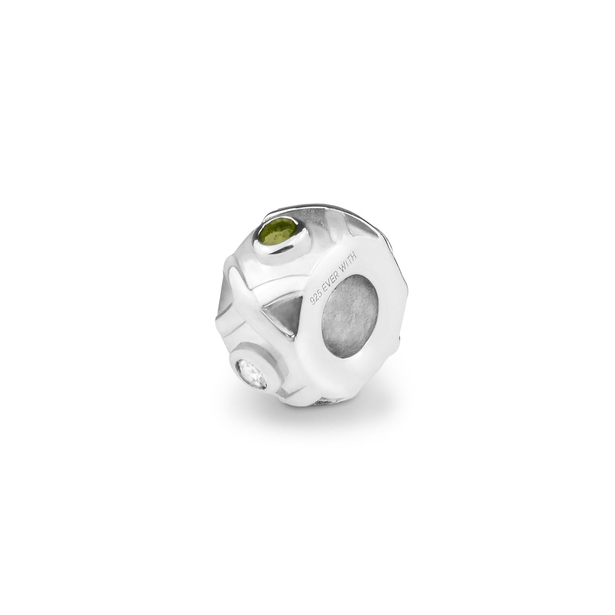 Load image into Gallery viewer, EverWith Peace Memorial Ashes Charm Bead with Fine Crystals