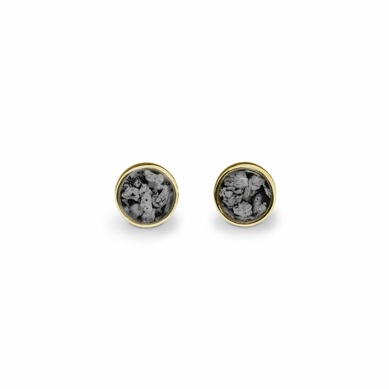 Load image into Gallery viewer, EverWith Ladies Classic Round Memorial Ashes Earrings