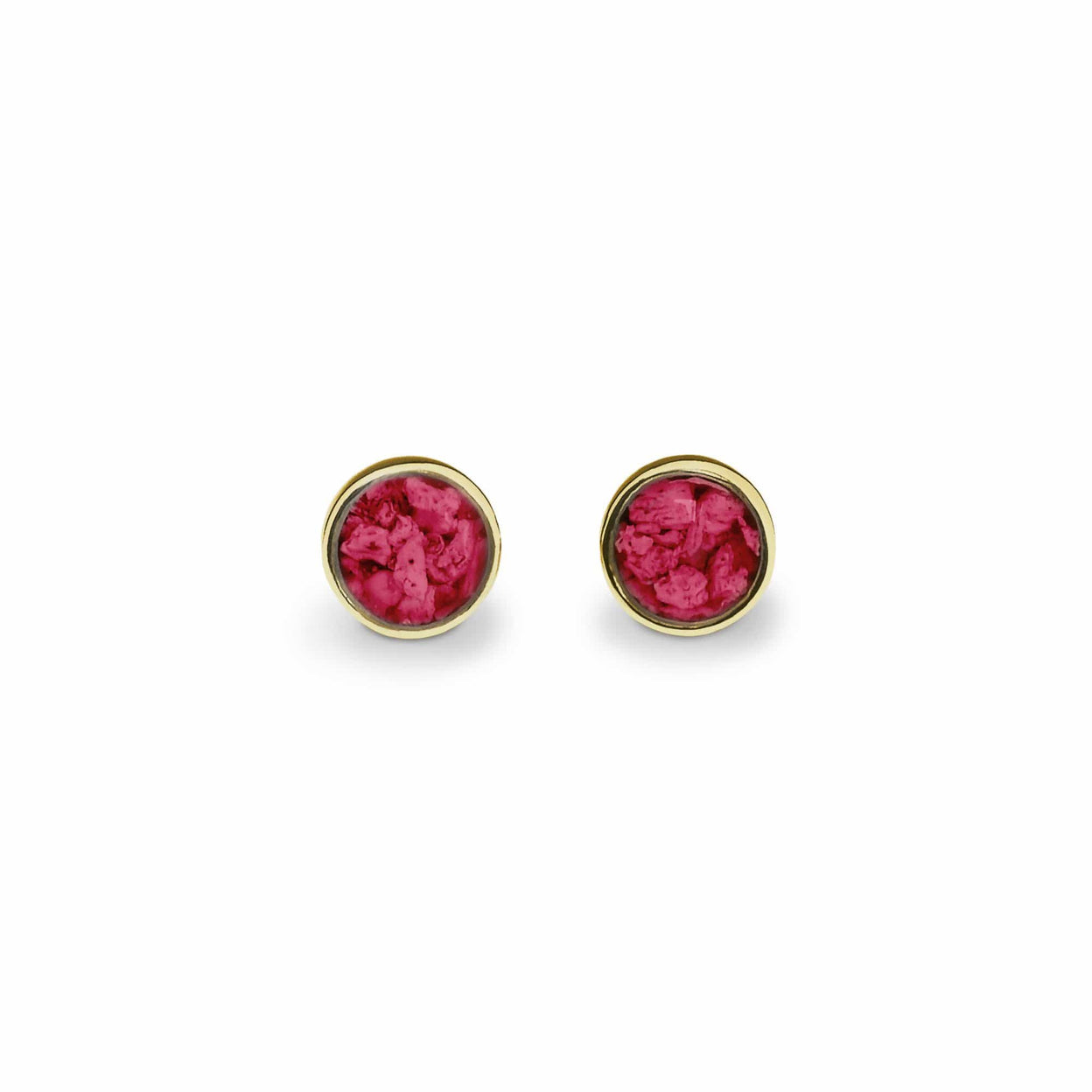 Load image into Gallery viewer, EverWith Ladies Classic Round Memorial Ashes Earrings