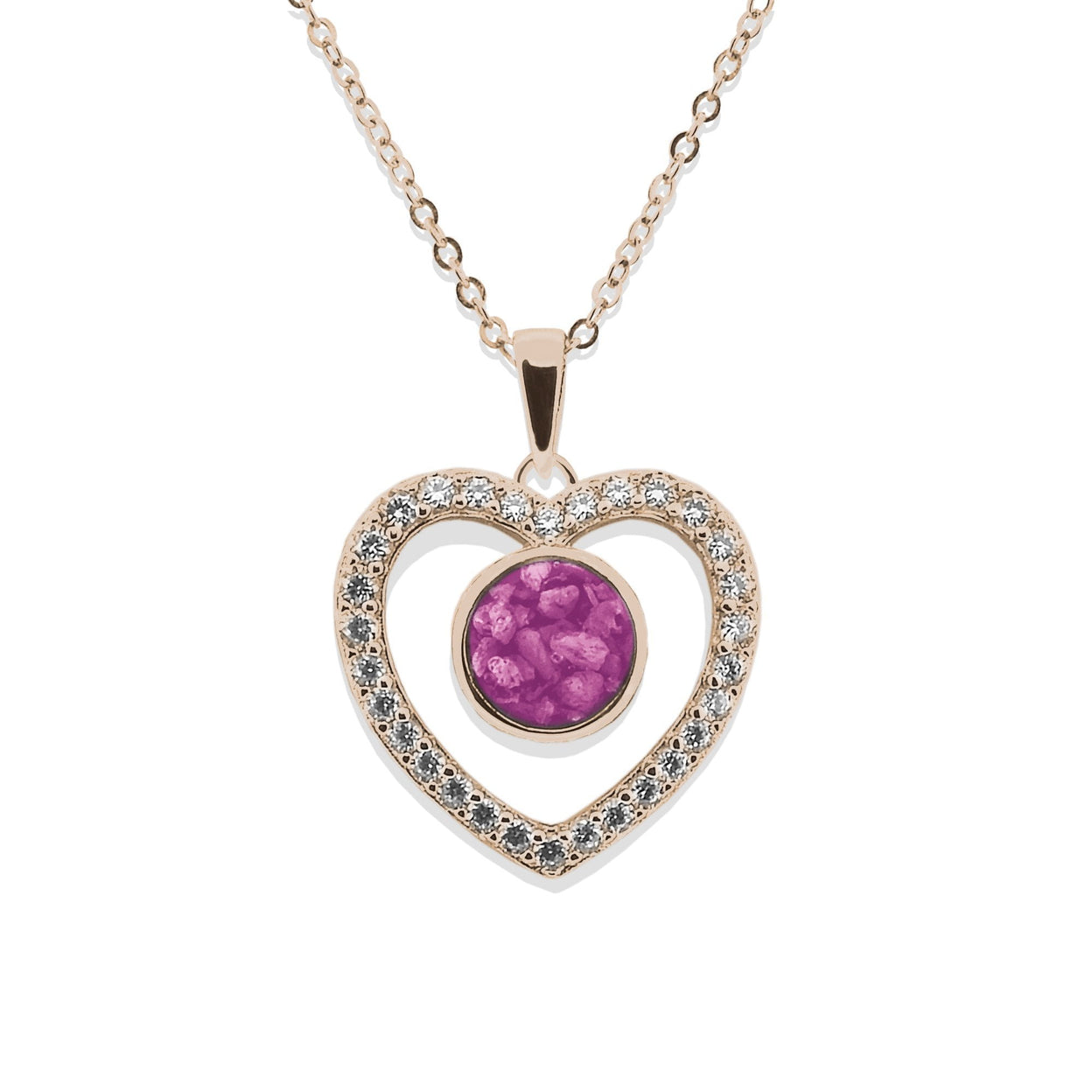 Load image into Gallery viewer, EverWith Ladies Forever Memorial Ashes Pendant with Fine Crystals