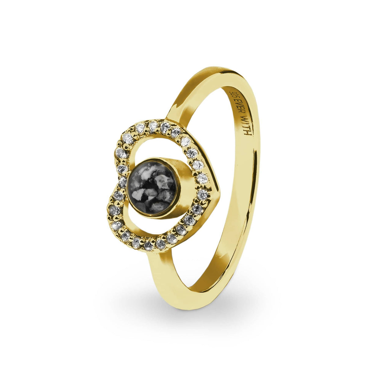 Load image into Gallery viewer, EverWith Ladies Forever Memorial Ashes Ring with Fine Crystals