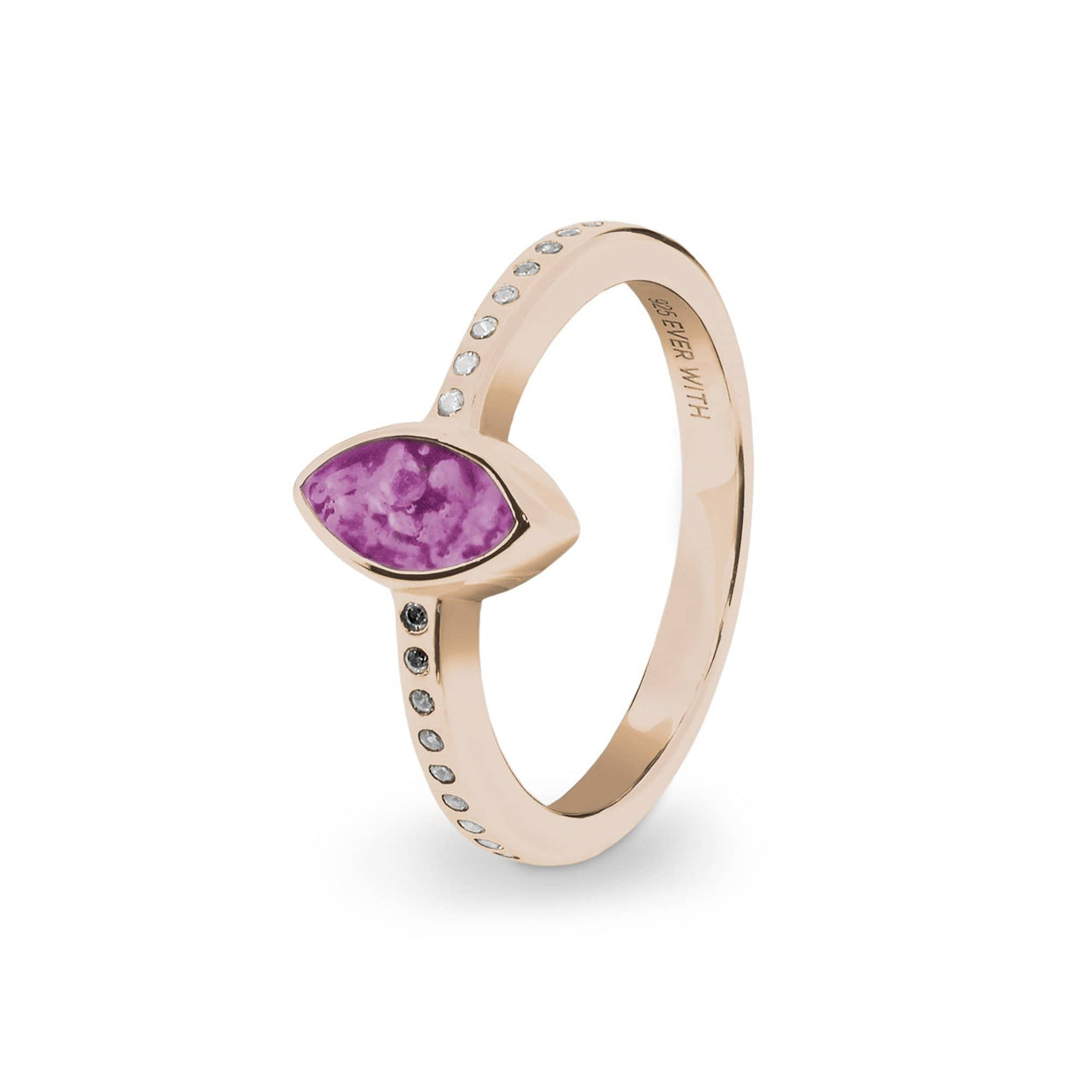 Load image into Gallery viewer, EverWith Ladies Deco Memorial Ashes Ring with Fine Crystals