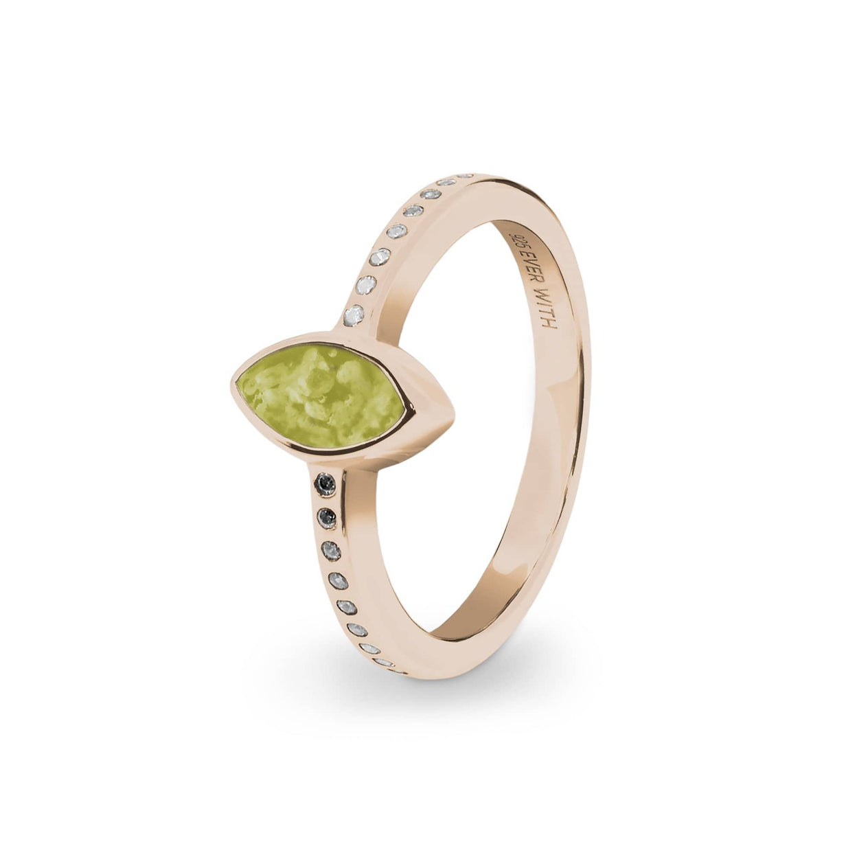 Load image into Gallery viewer, EverWith Ladies Deco Memorial Ashes Ring with Fine Crystals