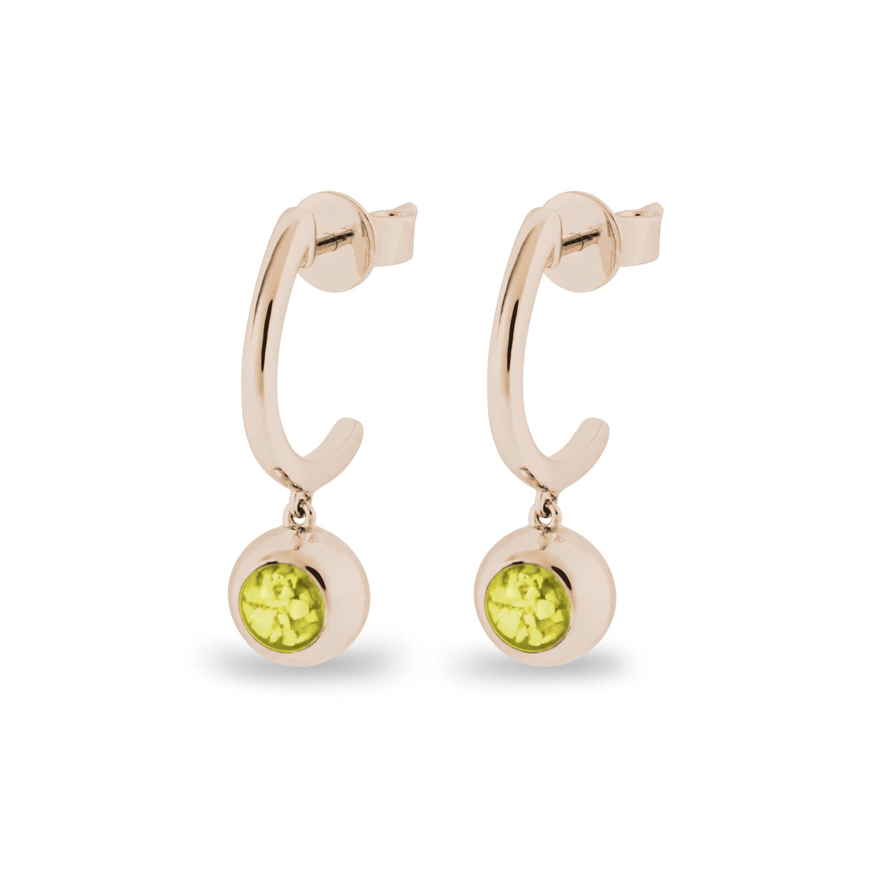 Load image into Gallery viewer, EverWith Ladies Rondure Crescent Memorial Ashes Earrings