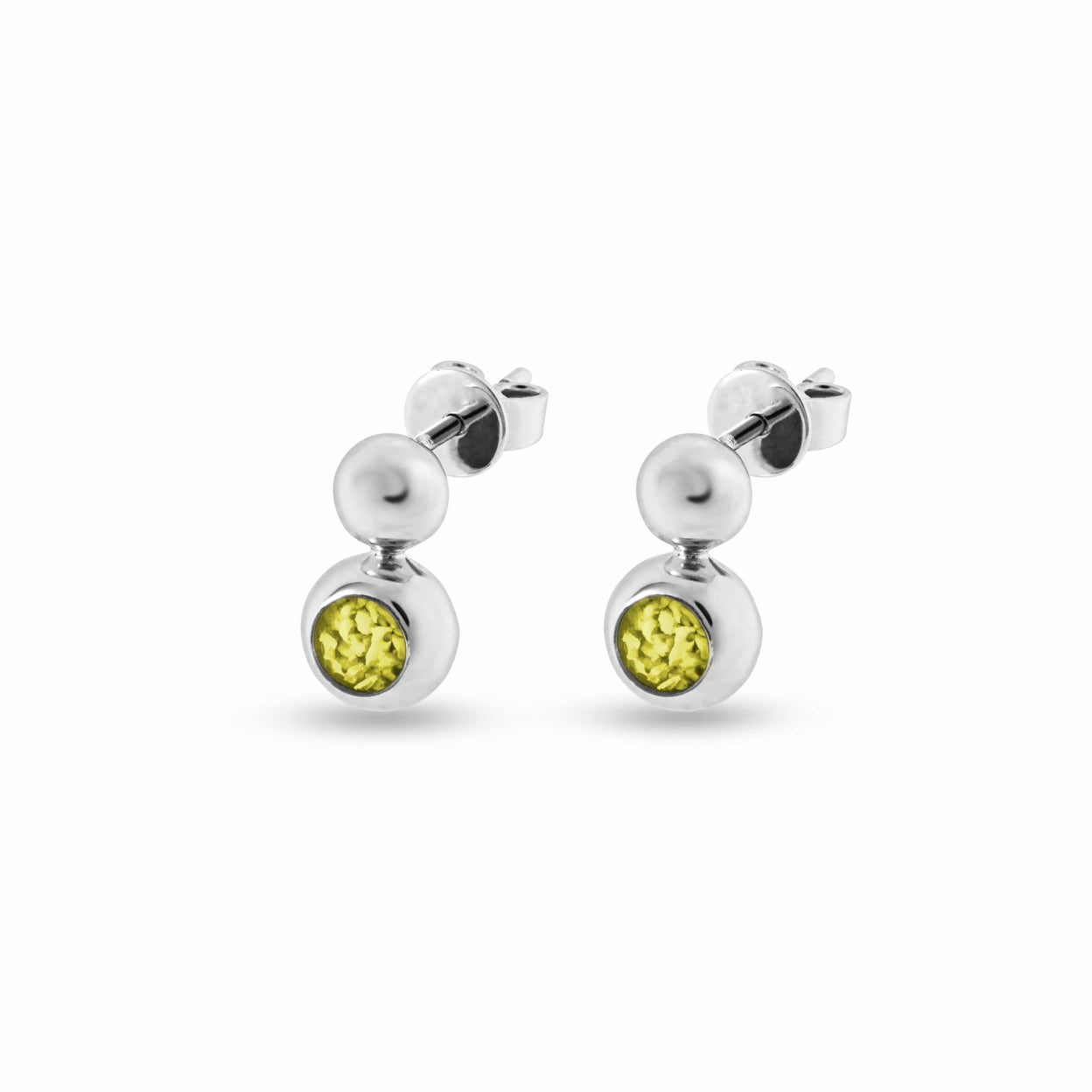 Load image into Gallery viewer, EverWith Ladies Rondure Drop Memorial Ashes Earrings