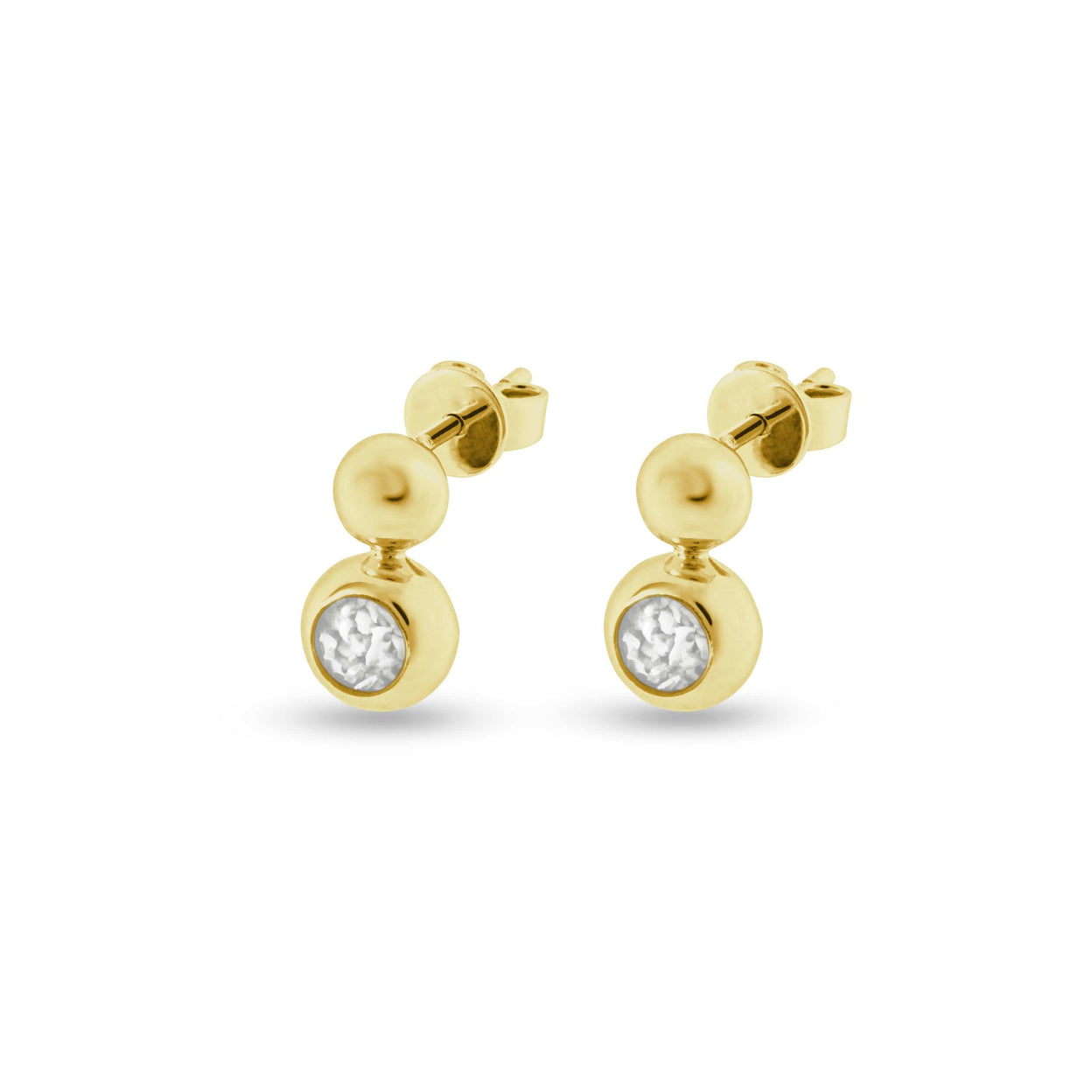 Load image into Gallery viewer, EverWith Ladies Rondure Drop Memorial Ashes Earrings