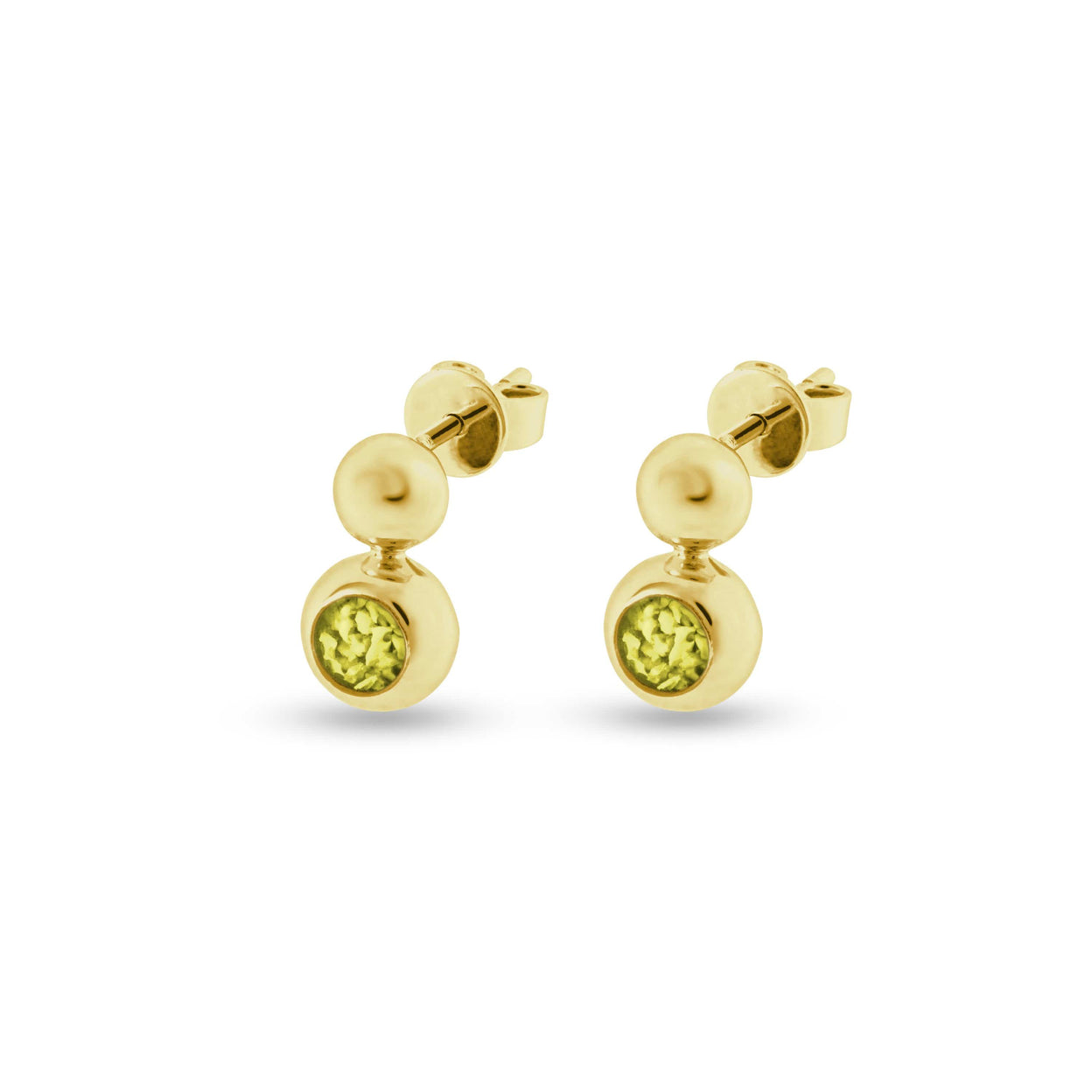 Load image into Gallery viewer, EverWith Ladies Rondure Drop Memorial Ashes Earrings