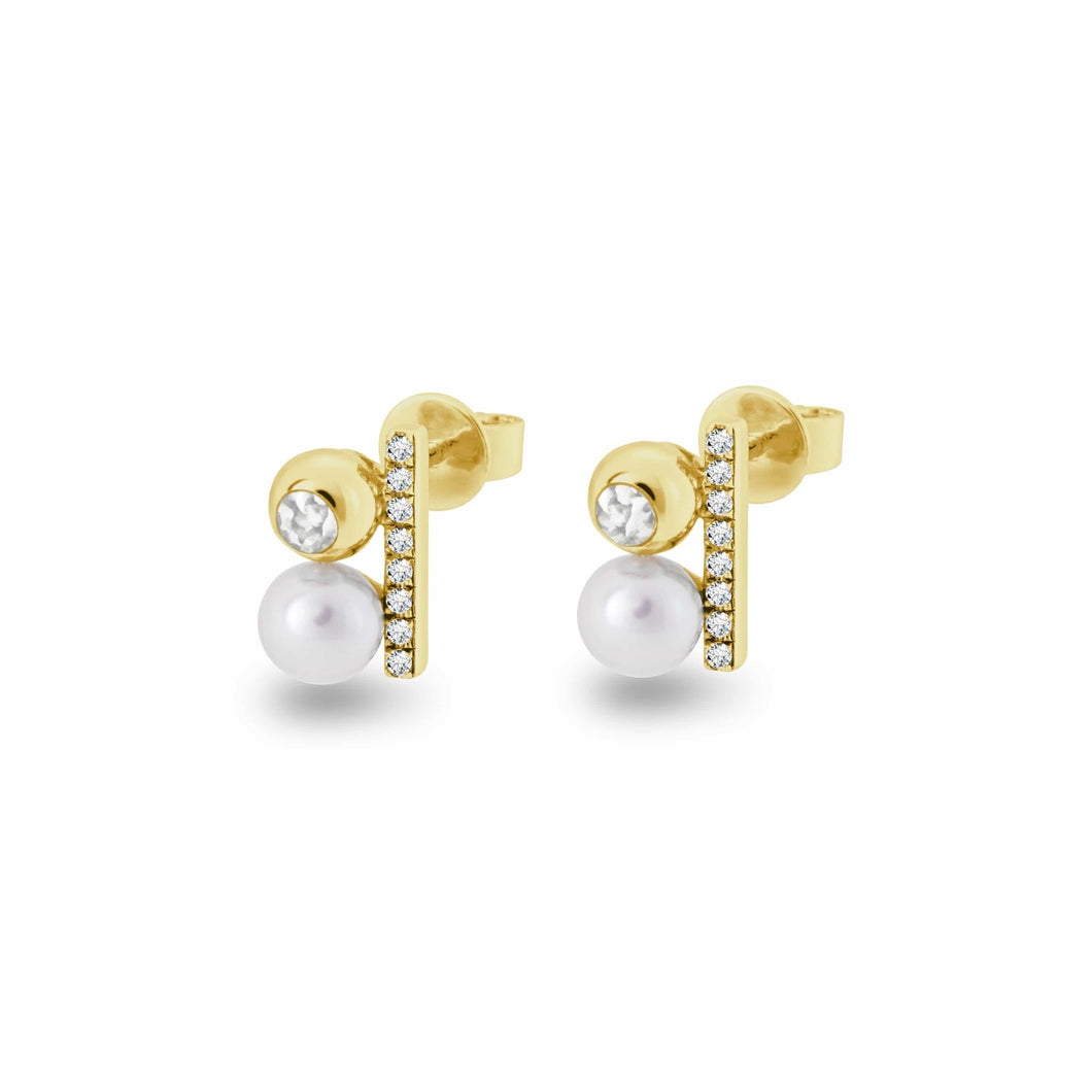 EverWith Ladies Rondure Opulence Memorial Ashes Earrings