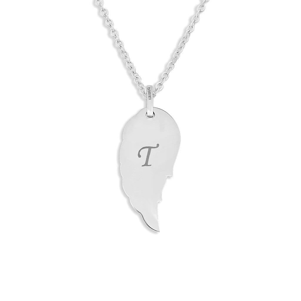 Load image into Gallery viewer, EverWith Engraved Wing Standard Engraving Memorial Pendant