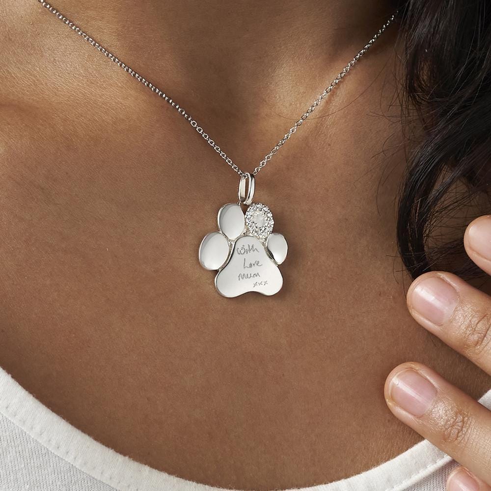 Dog Paw Print Necklace Actual Dog or Cat Pawprint Jewelry Engraved Custom  Personalized Charm Memorial Dog Loss Gift for Dog Lovers - Etsy