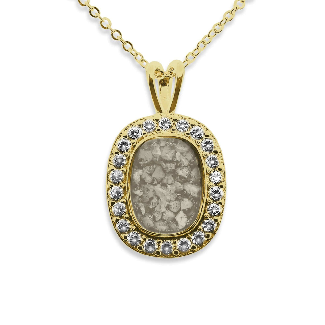 EverWith Ladies Treasure Memorial Ashes Pendant with Fine Crystals